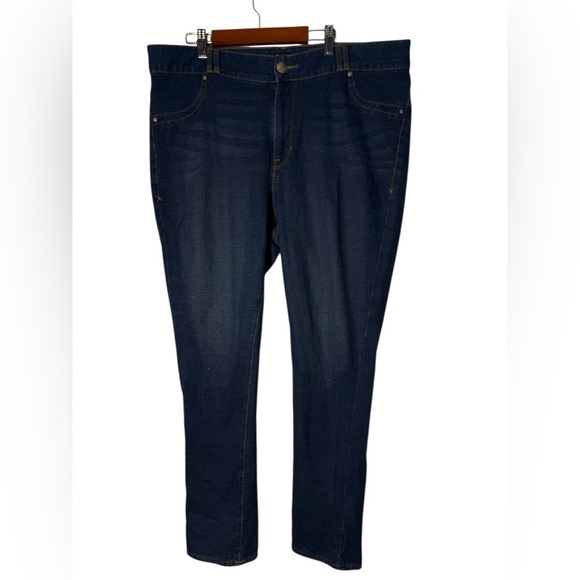 Lane Bryant Flex Magic Stretch High Rise Skinny Jeans Dark Wash Size 18 Regular - Picture 3 of 12